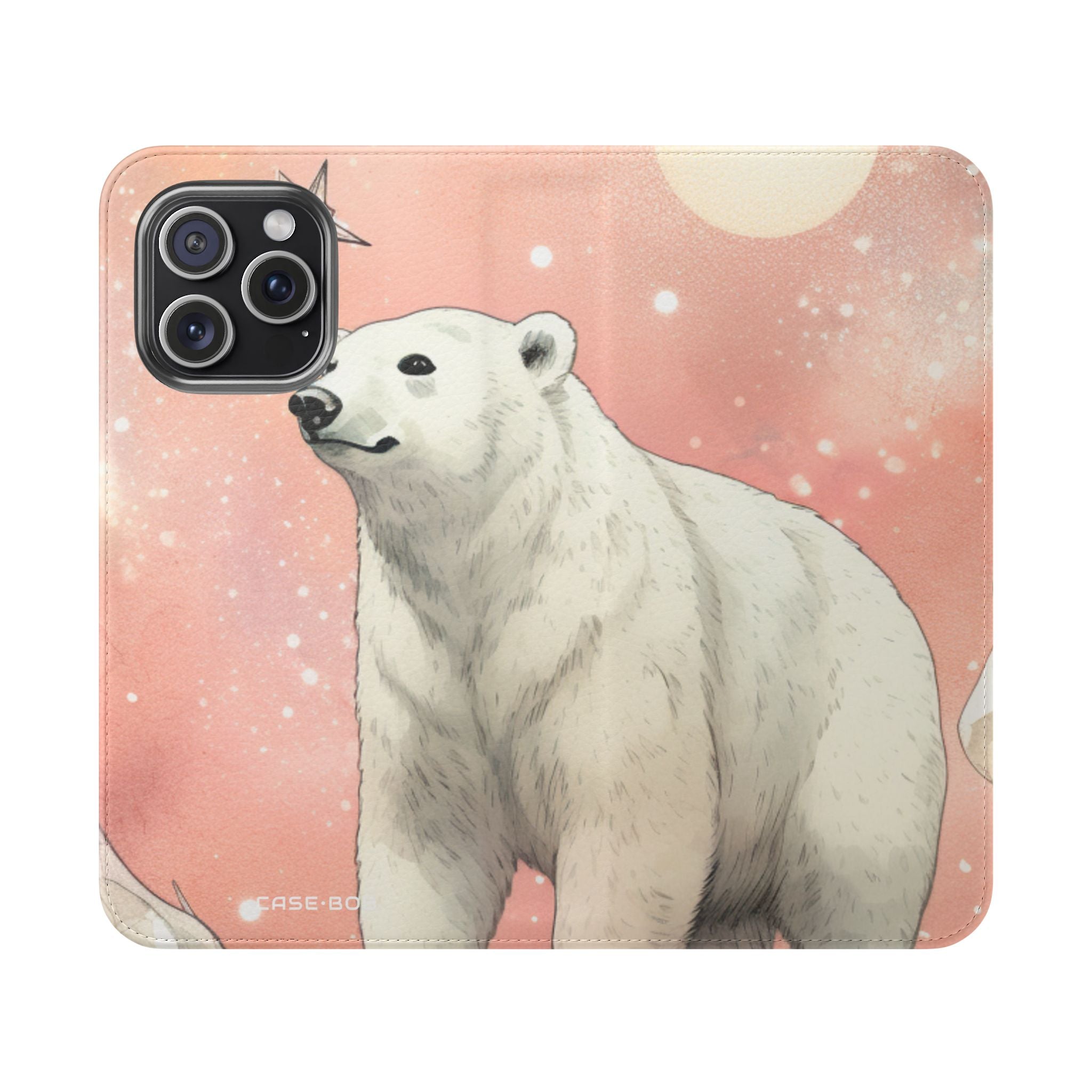 Polar Bear Nebula - iPhone 15 Pro Max Case - Wallet