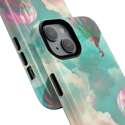 Pastel Balloon Adventure - Tough + MagSafe® iPhone 14 Phone Case