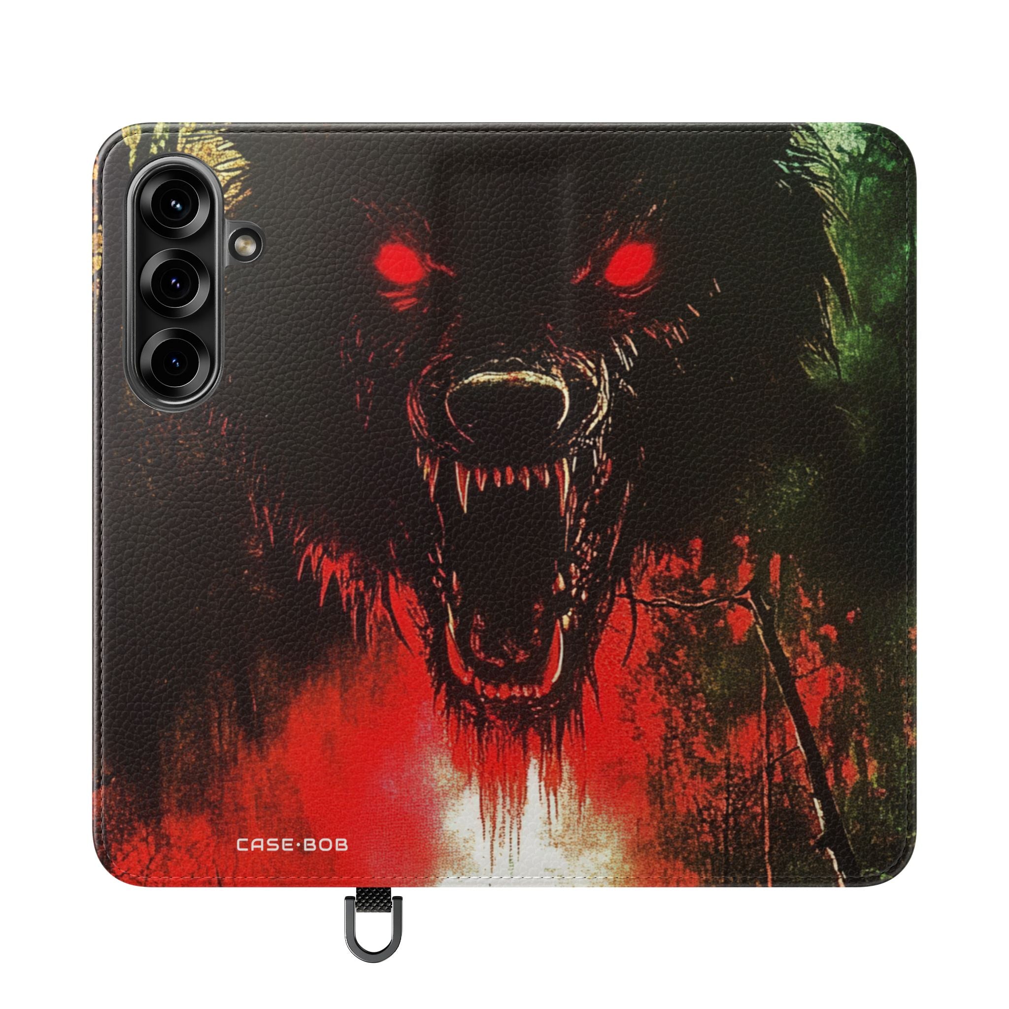 Wolf Moon Glare - Samsung S25 Case - Wallet