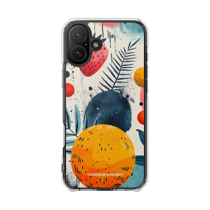 Vibrant Fruit Canvas - Clear Impact iPhone 16 Phone Case