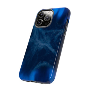 Blue Space Ink Art iPhone Case (Protective) Phone Case