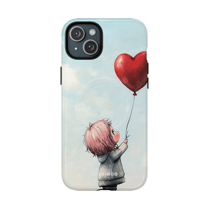 Heart Balloon Glow iPhone 15 Plus Case - Tough+