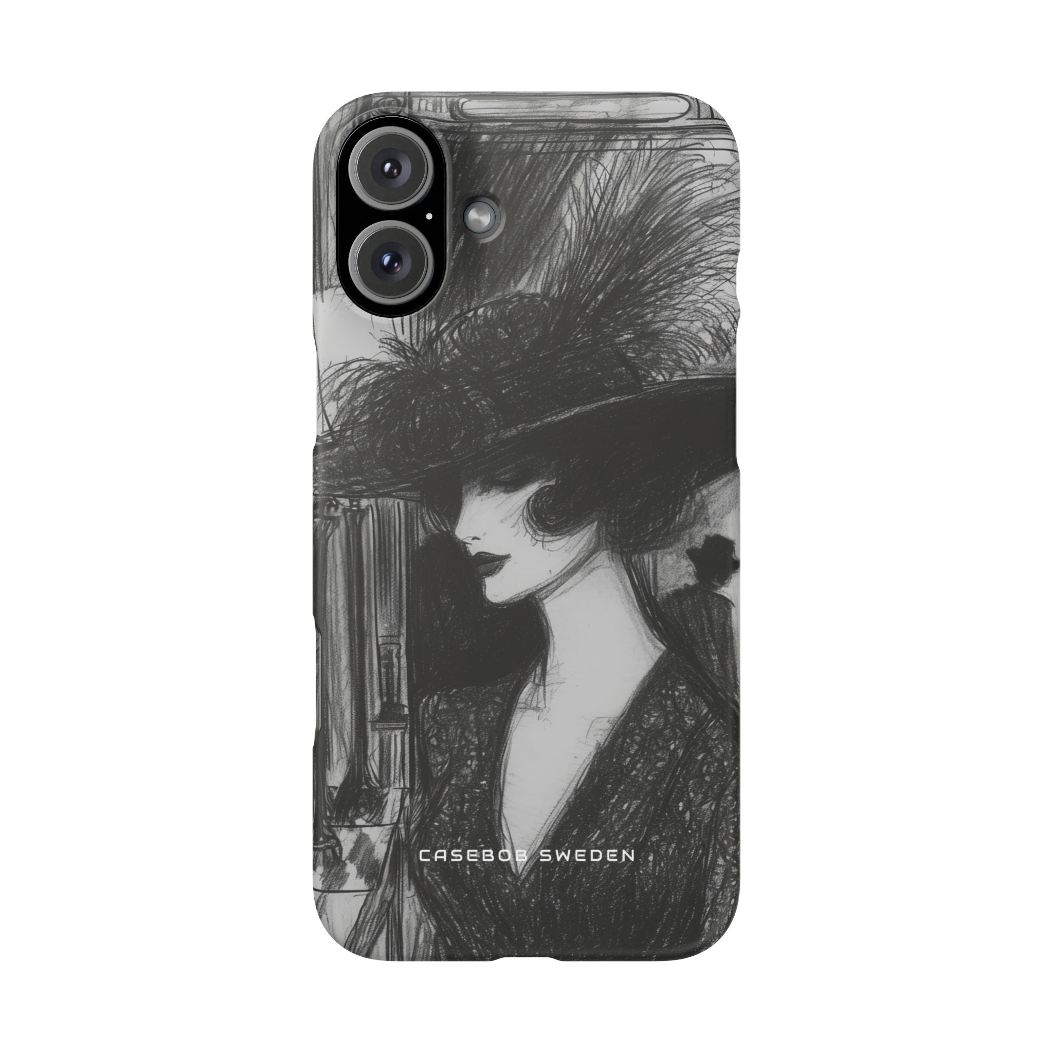 Timeless Elegance in Monochrome iPhone 16 - Slim Phone Case