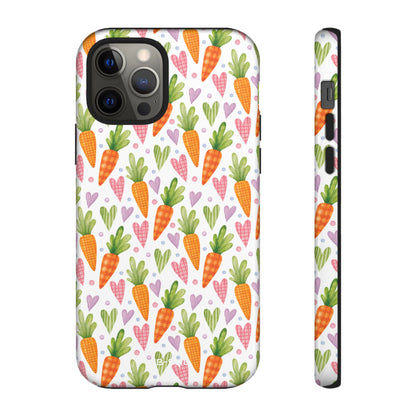 Carrots Embrace Hearts - iPhone Case
