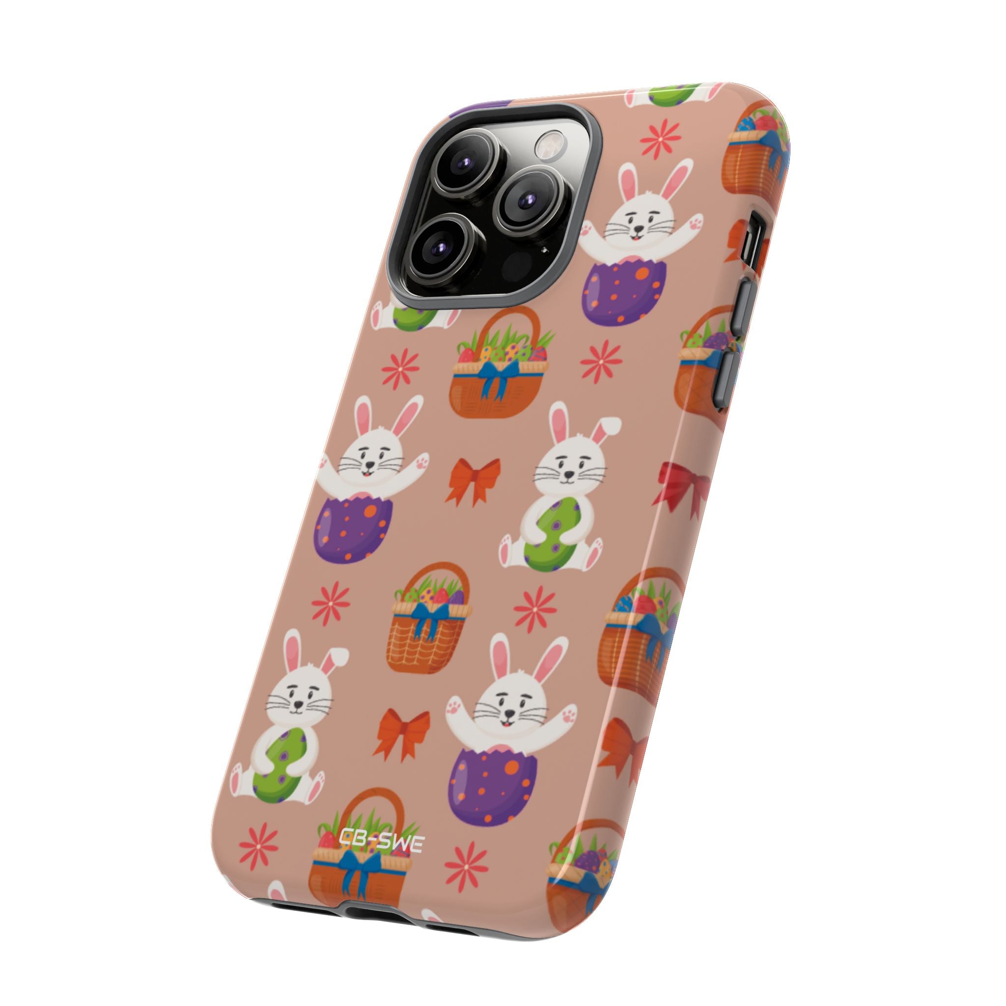 Bunnies Hold Eggs - iPhone Case