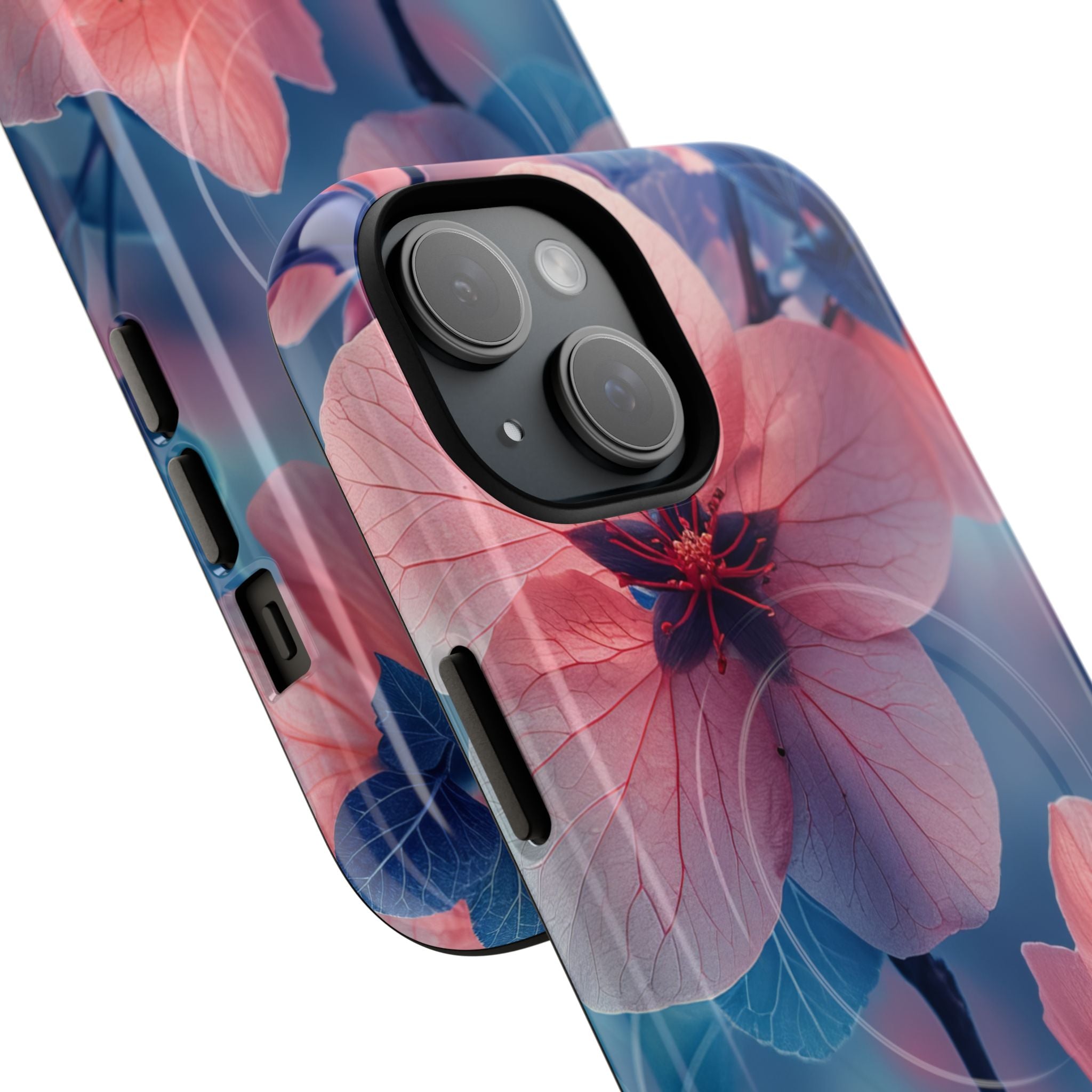 Blossom Serenity - Tough + MagSafe® iPhone 15 Phone Case