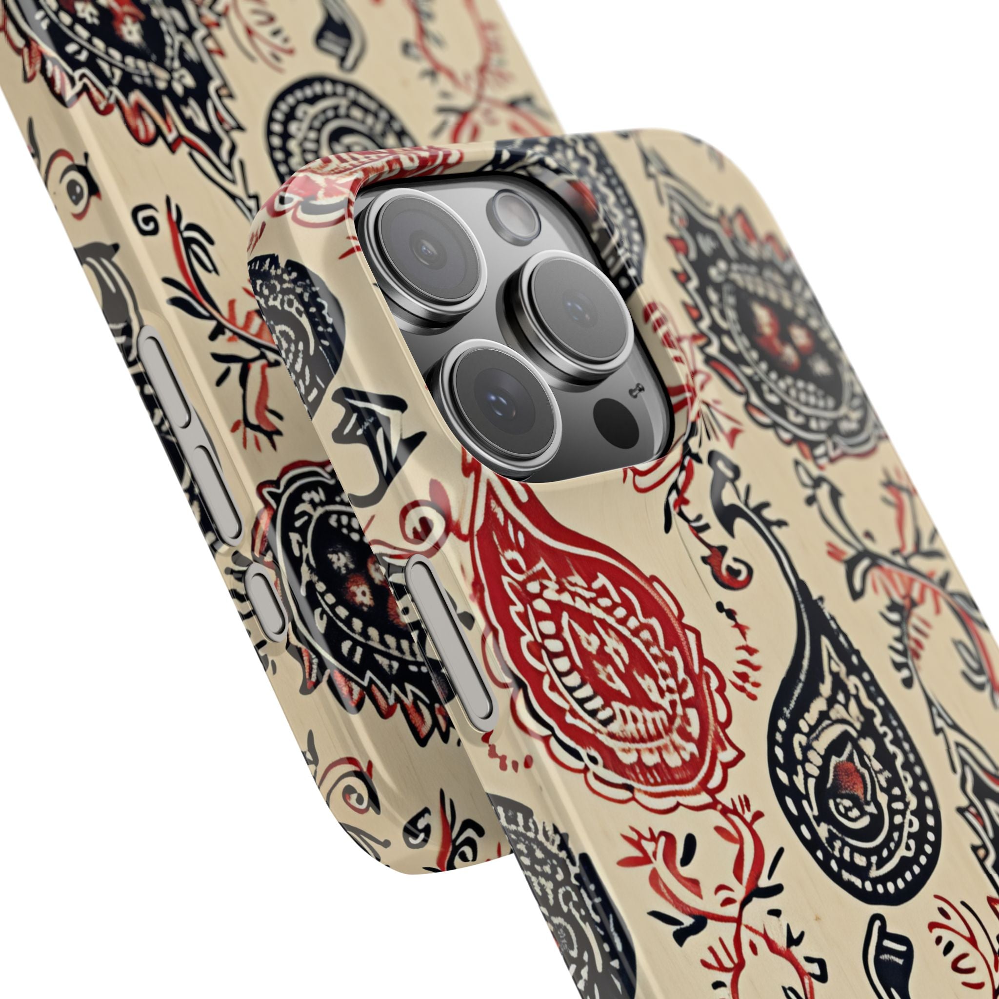 Vintage Paisley Elegance iPhone 16 - Slim Phone Case