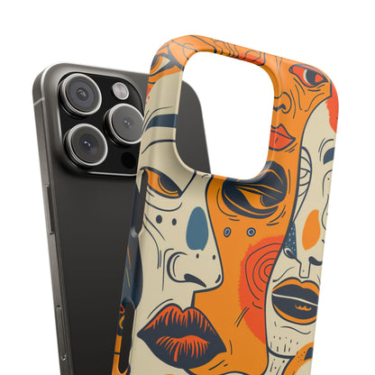 Gradient Face Mosaic iPhone 16 - Slim Phone Case