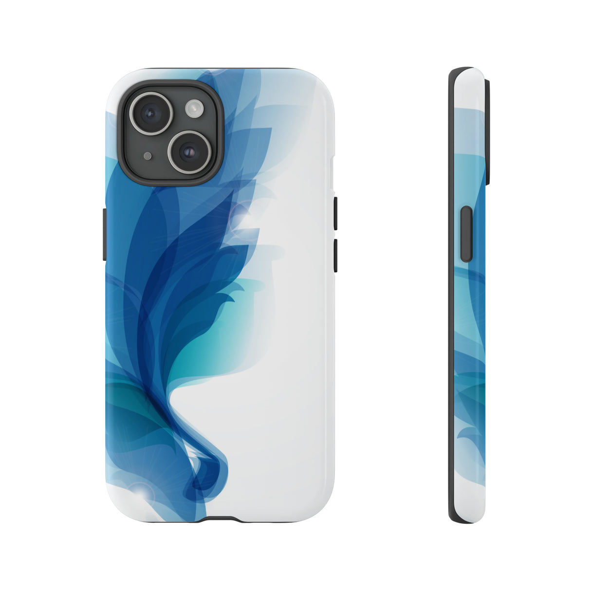 Blue Feathers - Protective Phone Case