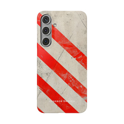 Striker Crimson Stripes Samsung S24 - Slim Phone Case