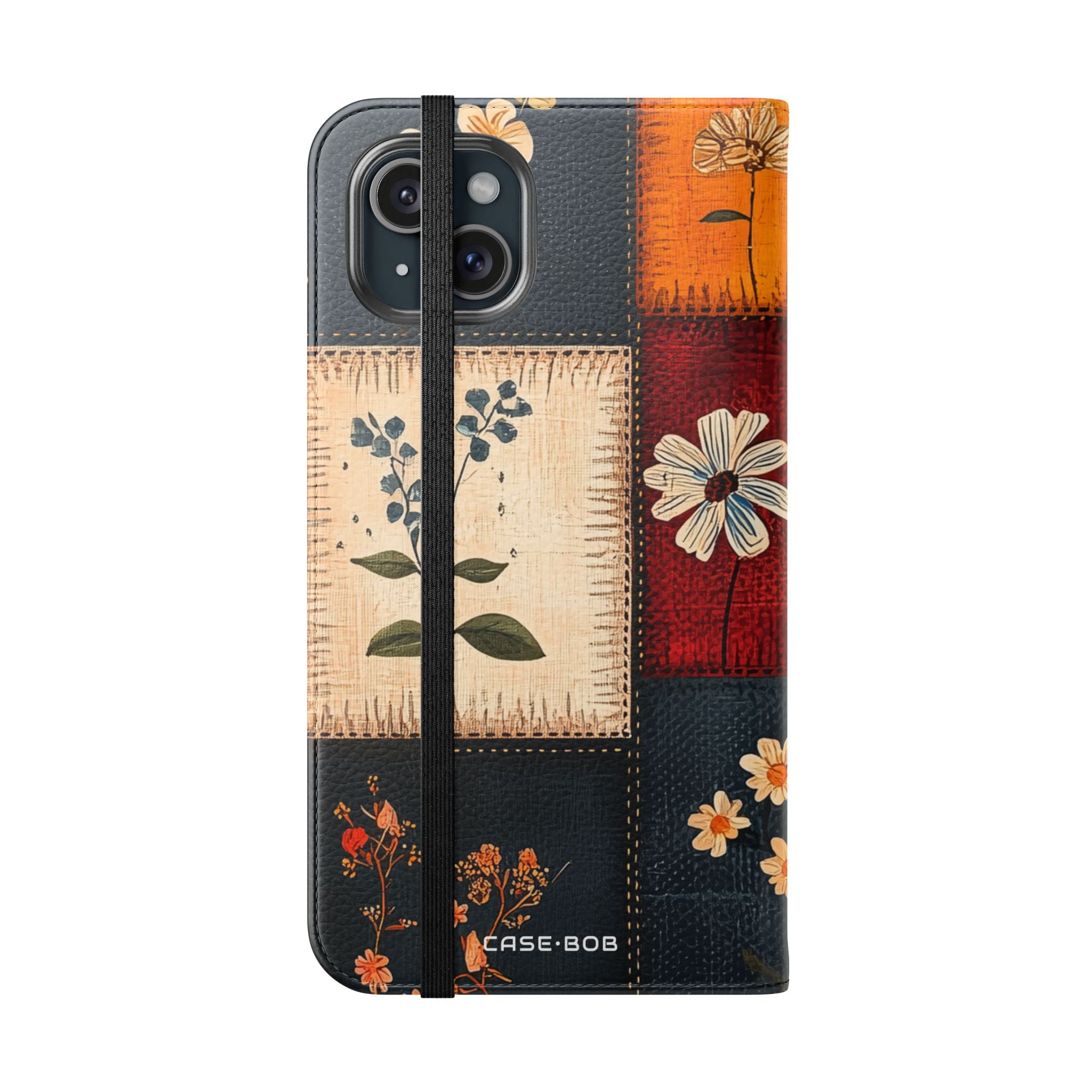 Patchwork Blooms - iPhone 15 Plus Case - Wallet