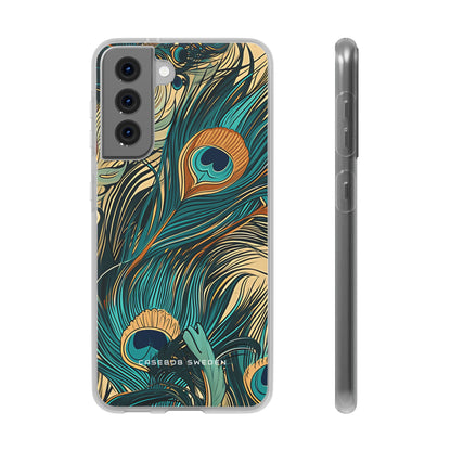 Art Nouveau Peacock Elegance Samsung S21 - Flexi Phone Case