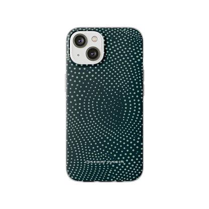 Teal Rippleflow iPhone 14 - Flexi Phone Case