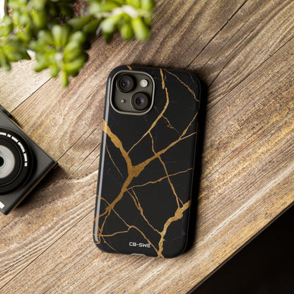 Golden Veins Twist - iPhone Case