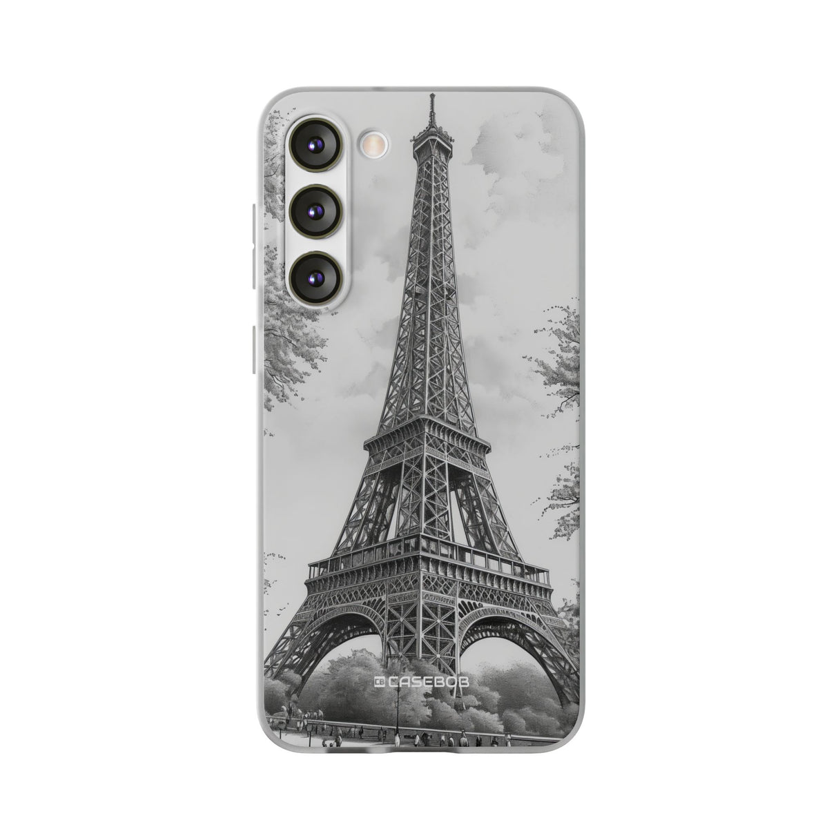 Parisian Monochrome Majesty | Flexible Phone Case for Samsung Galaxy