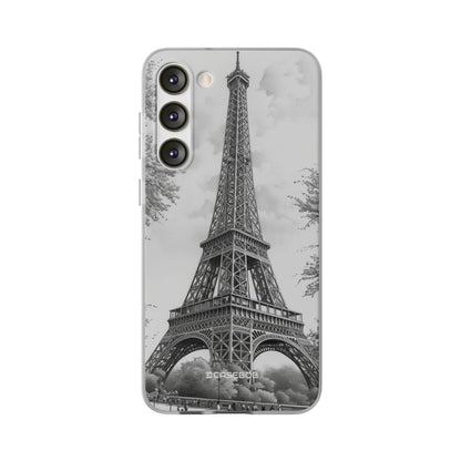 Parisian Monochrome Majesty | Flexible Phone Case for Samsung Galaxy