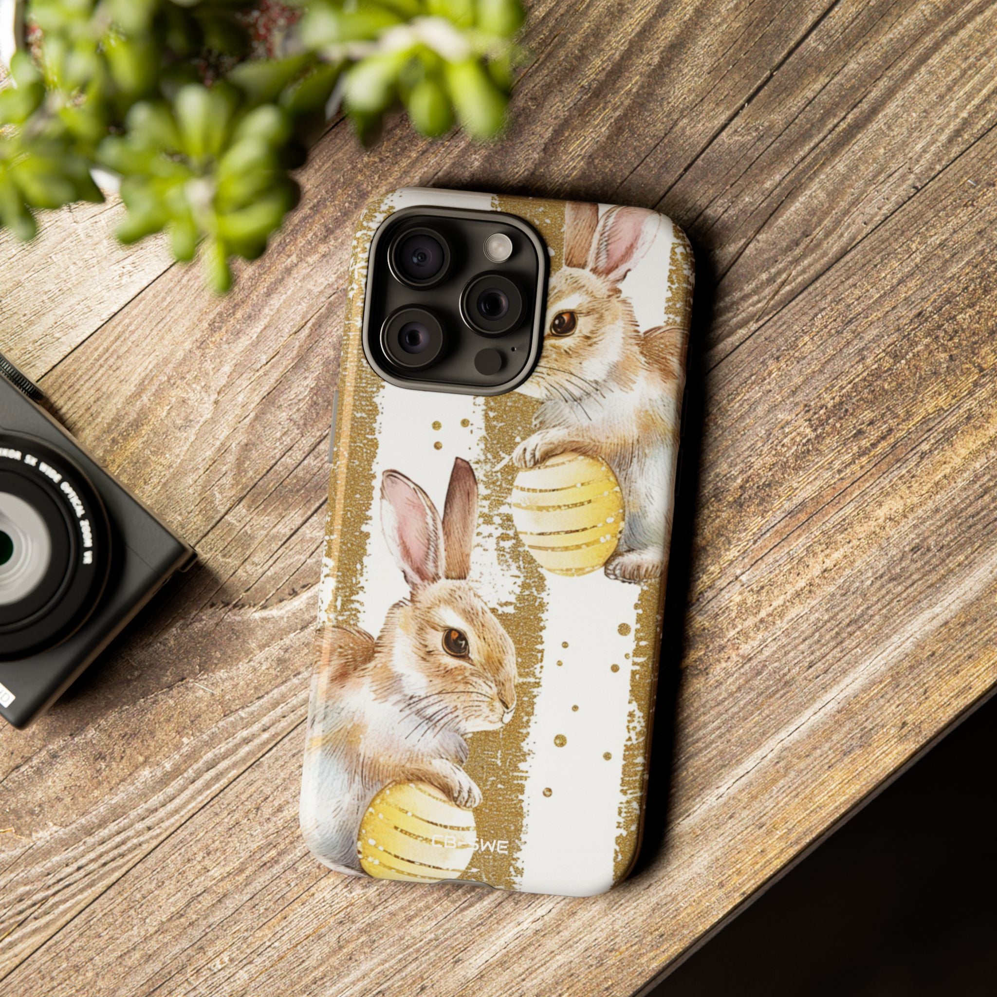 Bunnies Hold Eggs - iPhone Case