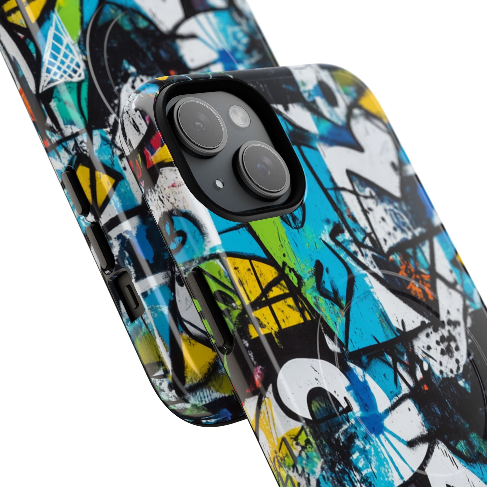 White Ripple Drift iPhone 15 Plus Case - Tough+