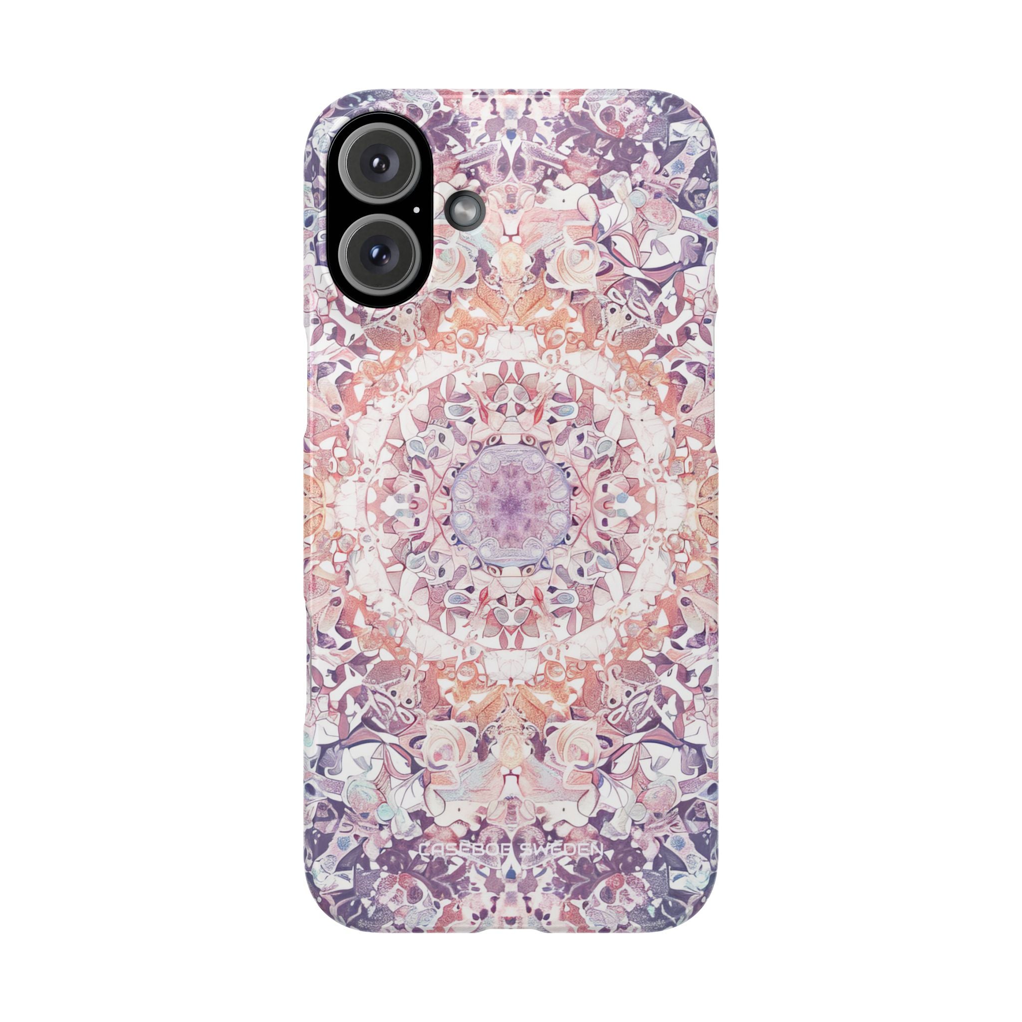 Purple Pink Mandala - Slim iPhone 16 Phone Case