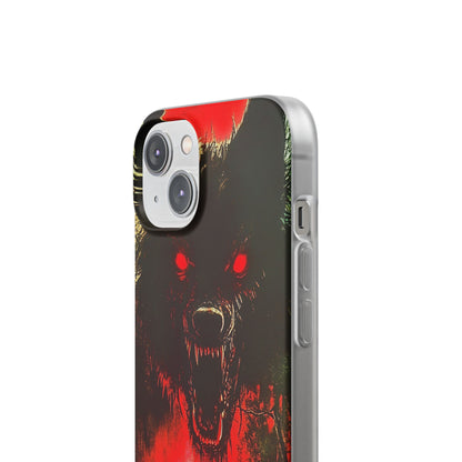 Crimson Wolf iPhone 14 Case - Soft