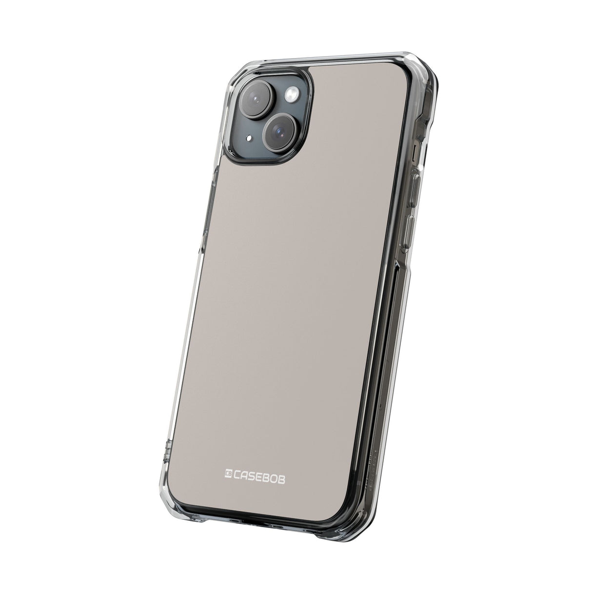 Pale Silver | Phone Case for iPhone (Clear Impact Case - Magnetic)