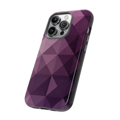 Purple Fade Squares - Protective Phone Case