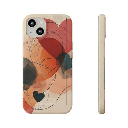 Abstract Heart Harmony | Biodegradable Phone Case