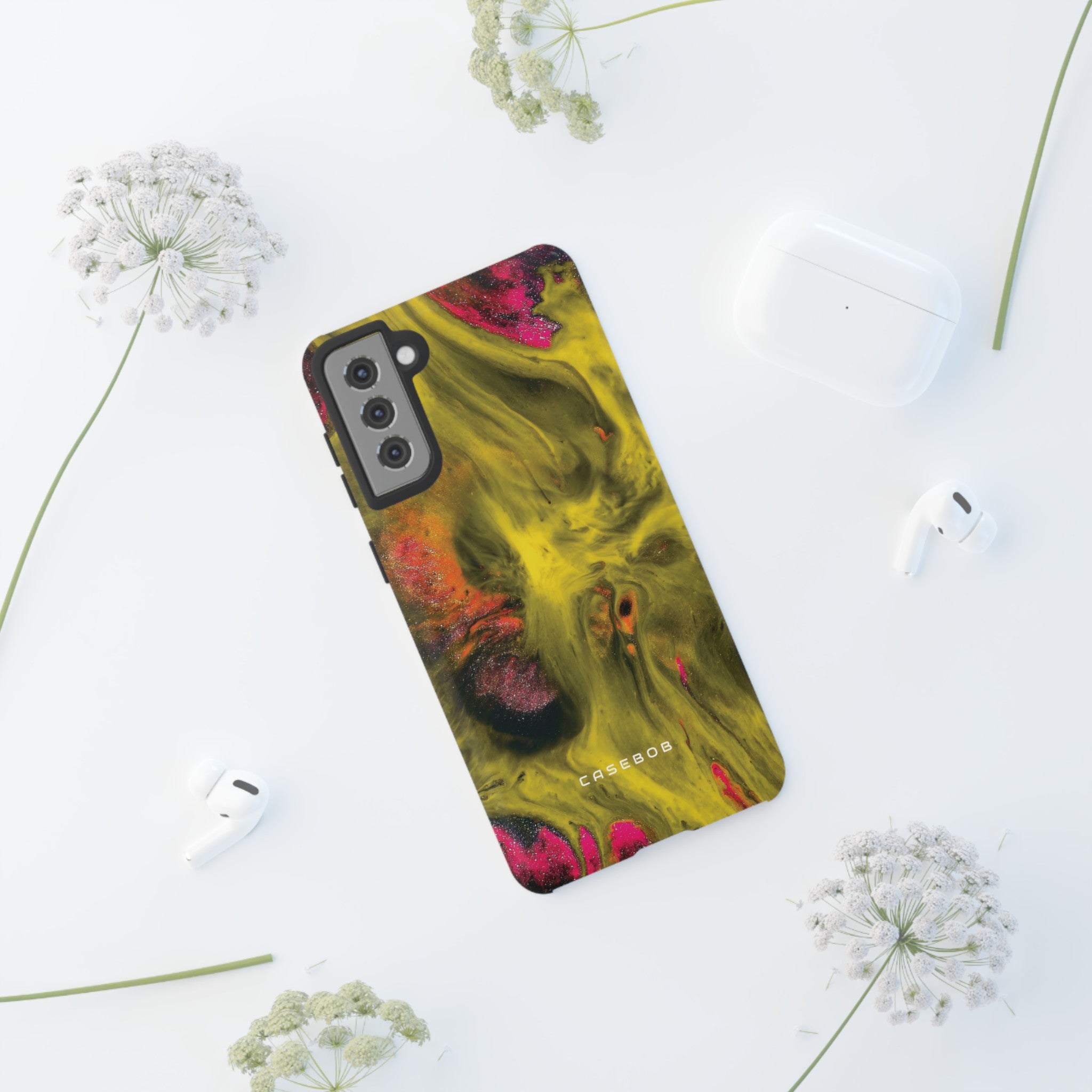 Yellow Ink Art - Protective Phone Case