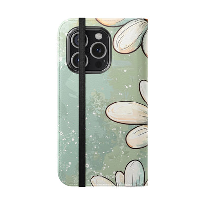 Smiling Daisies Burst - iPhone 15 Pro Case - Wallet