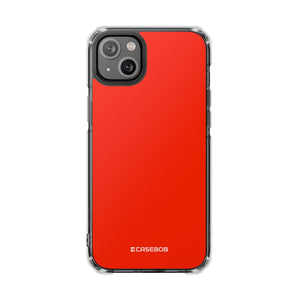 Scarlet Red | Phone Case for iPhone (Clear Impact Case - Magnetic)