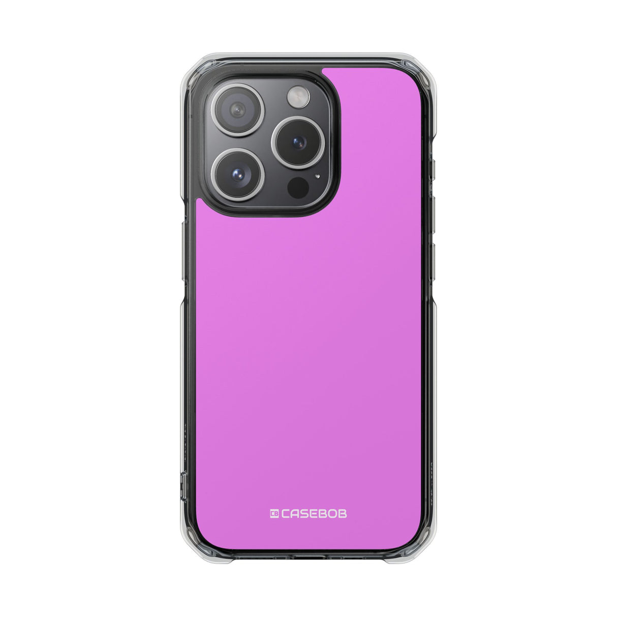 Violett | Handyhülle für iPhone (Clear Impact Case - Magnetisch) 