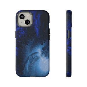 Winter Blue Ink Art - Protective Phone Case