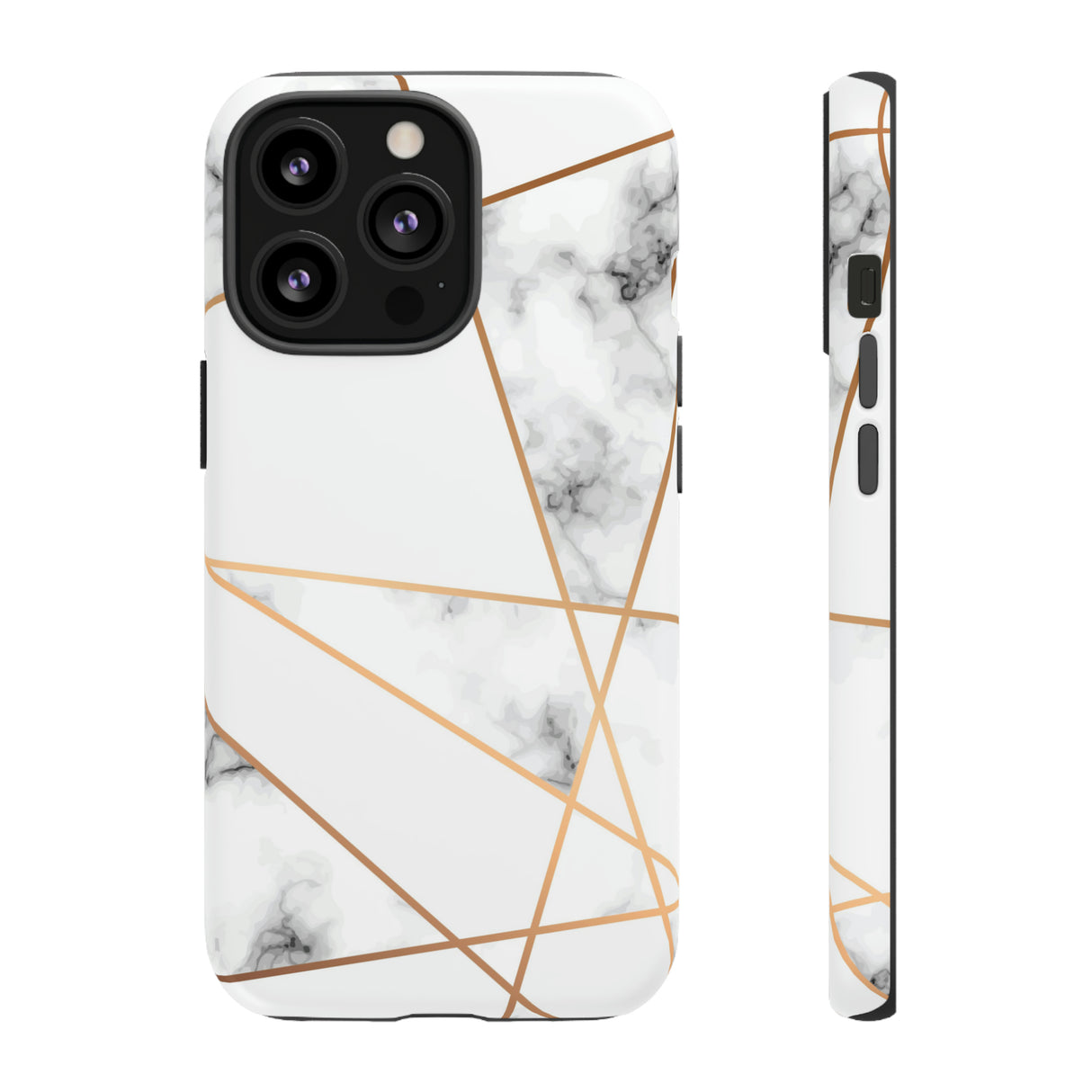 Marble Geometric - Protective Phone Case