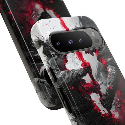Crimson Blade Clash - Google Pixel Case