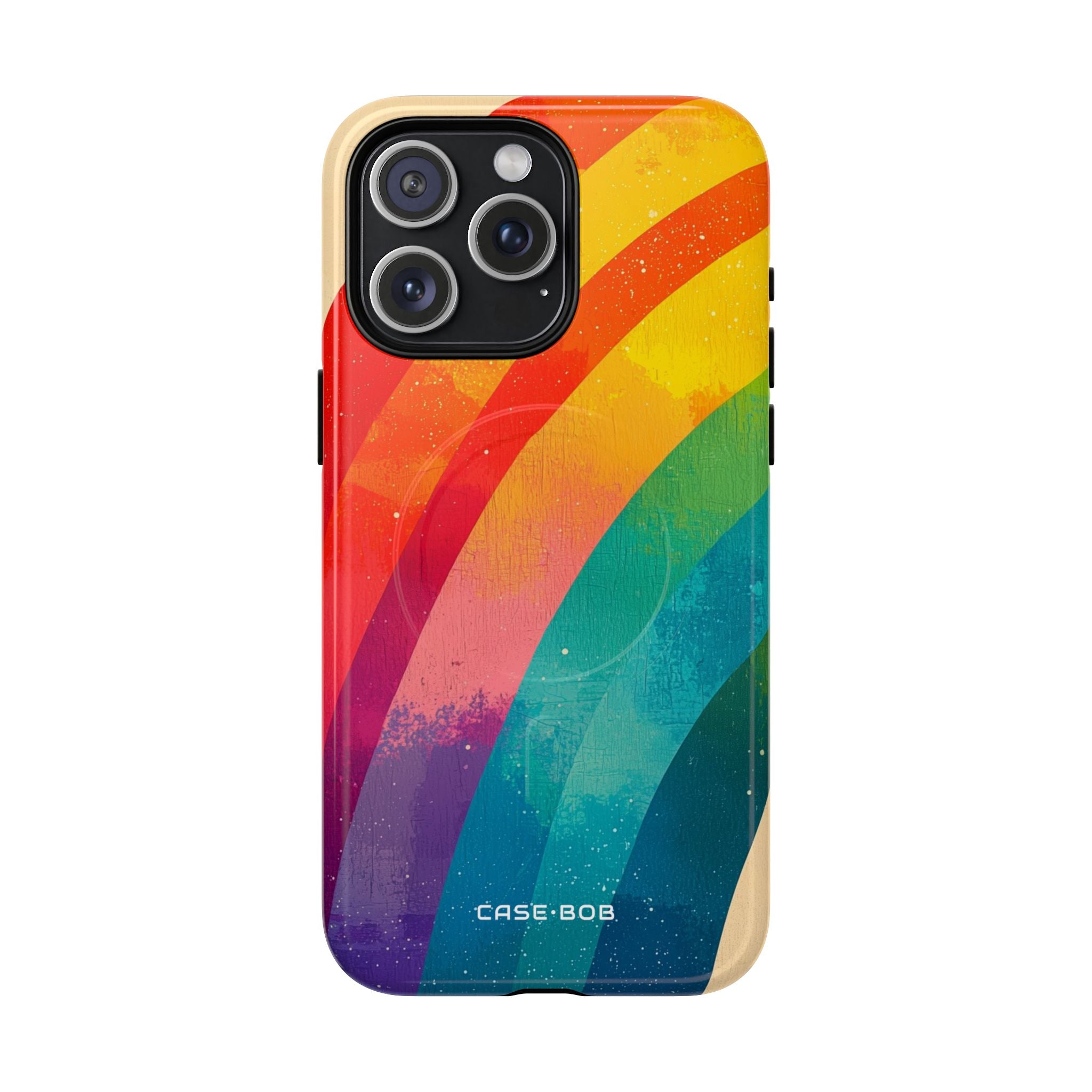 Textured Rainbow Arc iPhone 15 Pro Max Case - Tough+