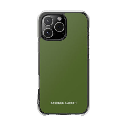 Dark Olive Green iPhone 16 - Clear Impact Phone Case