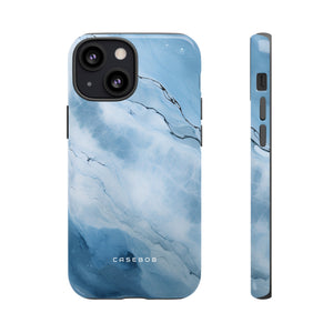 Light Navy Marble - Protective Phone Case