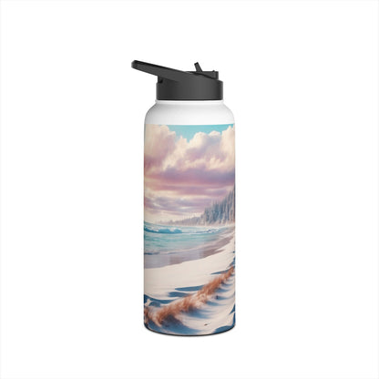 Snowy Footprints - Stainless Steel Water Bottle