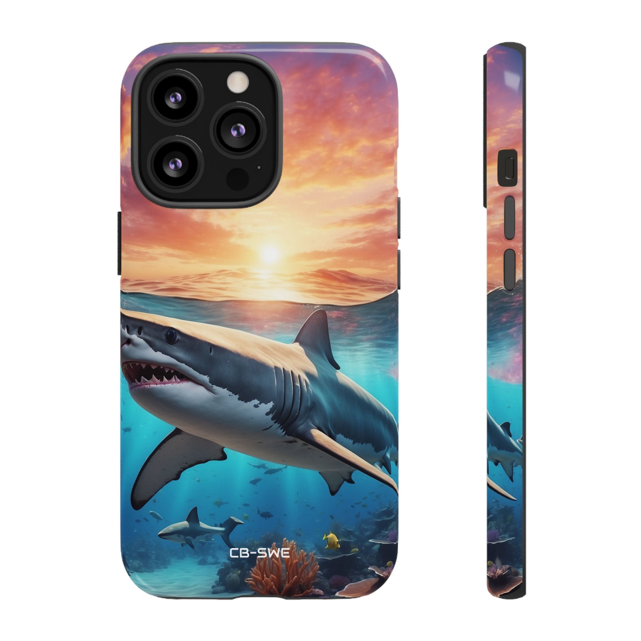 Shark Swims Through - iPhone Case
