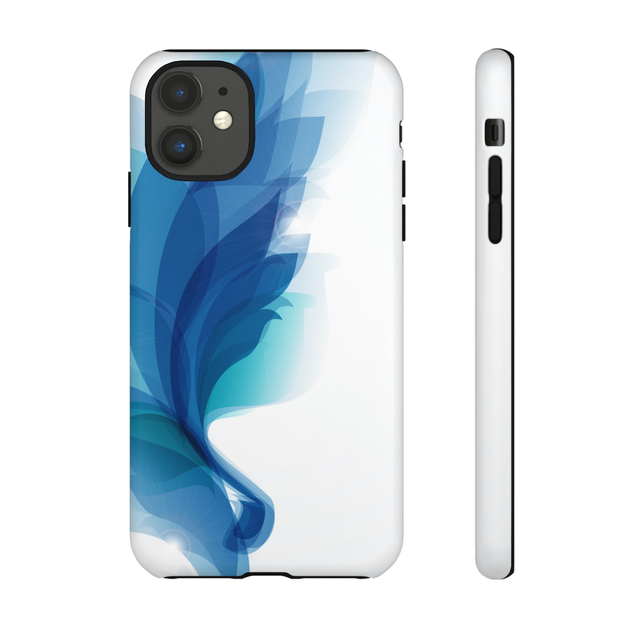 Blue Feathers - Protective Phone Case