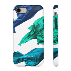 Blue Velvet Fabric - Protective Phone Case