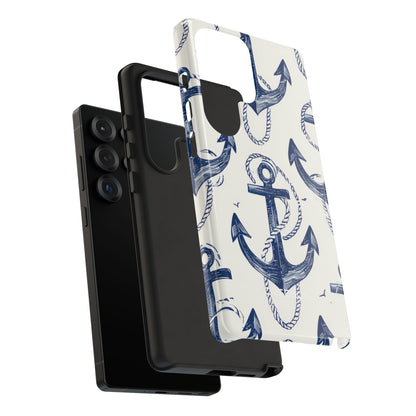 Navy Anchor Tapestry Samsung S25 - Tough