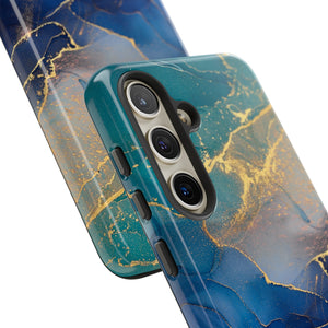 Blue Alcohol Ink - Protective Phone Case