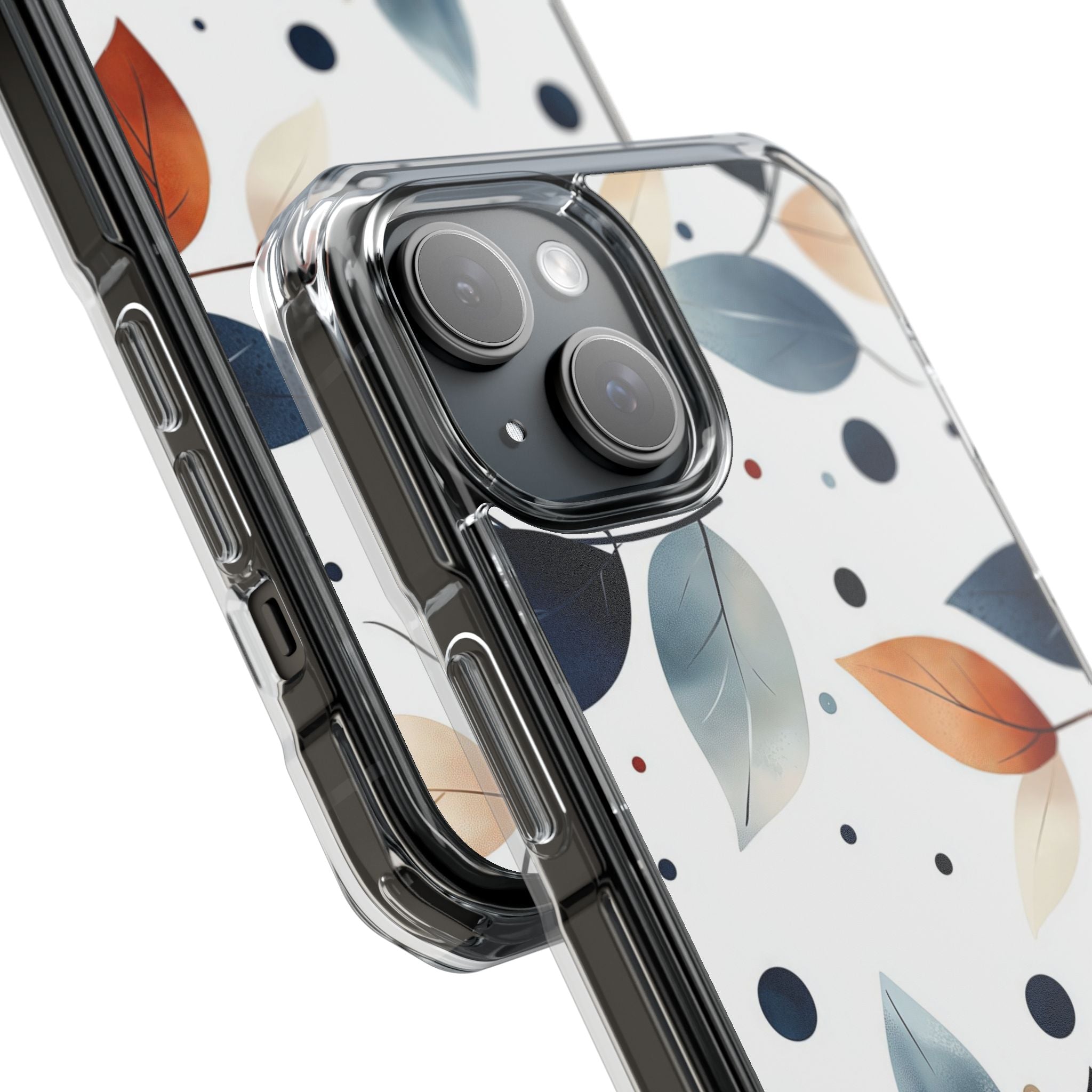 Leaves And Circles iPhone Case - Impact