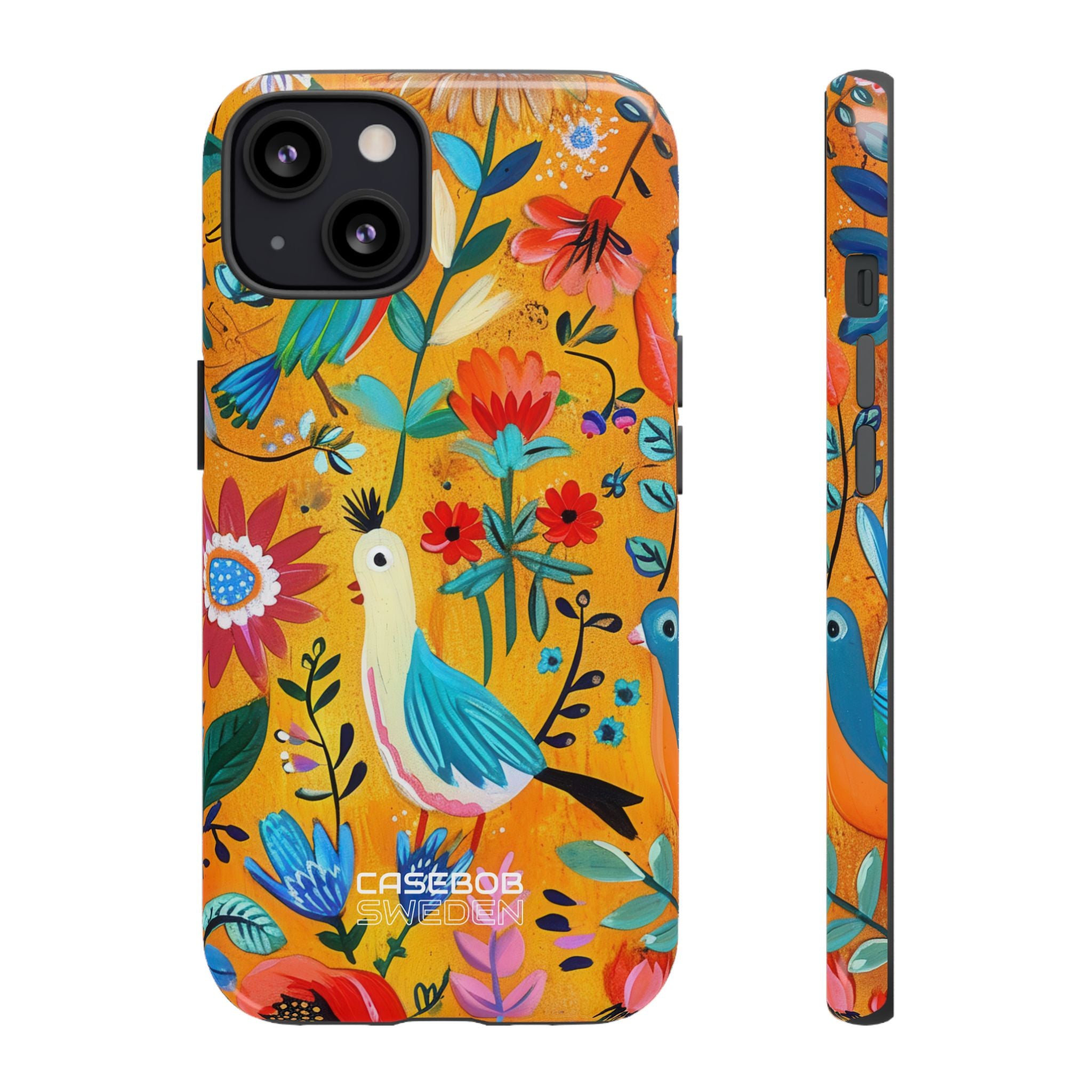 Whimsical Birds Garden iPhone 13 - Tough