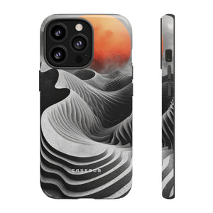 Orange Moon Illusion - Protective Phone Case