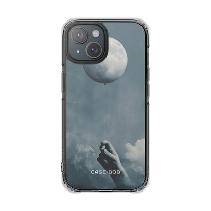 Moon Balloon Gray iPhone 15 Case - Impact