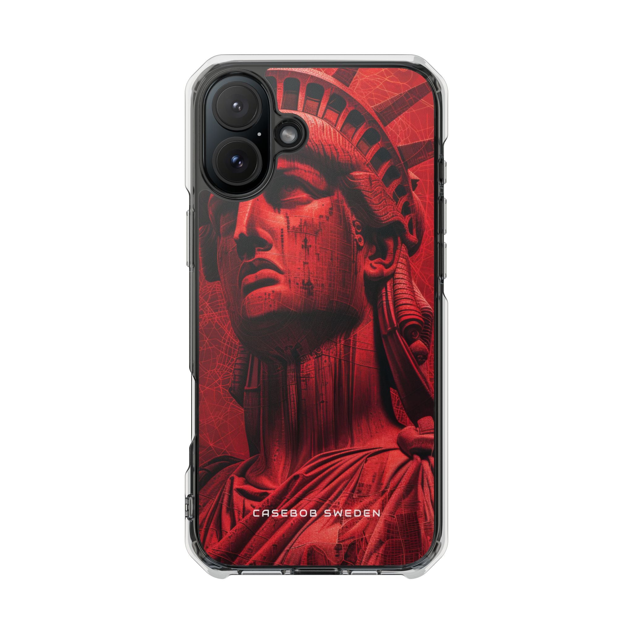 Zen Red Liberty Vision iPhone 16 - Clear Impact Phone Case