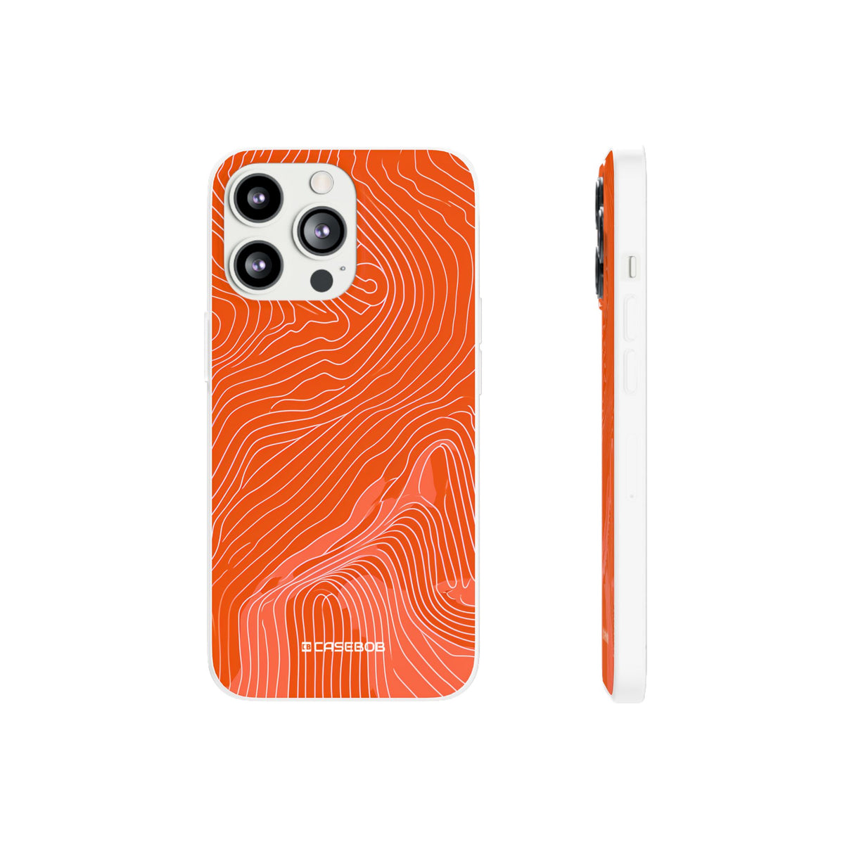 Pantone Tangerine Design | Handyhülle für iPhone (Flexible Hülle)