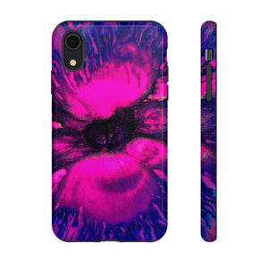 Deep Pink Ink Art iPhone Case (Protective) iPhone XR Glossy Phone Case